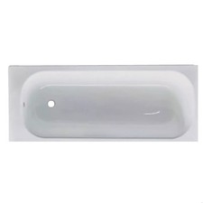 Modern Rectangular SE Bath 1700x700x360mm 2 Tap Holes - White