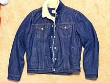 Gap 1969 Sherpa Lined Denim Trucker Jacket Me...