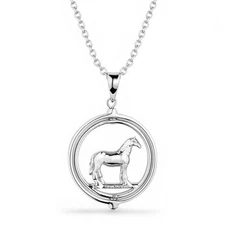 Montana Silversmiths Horses Of The World AQHA Necklace Retail $70 ~ NEW