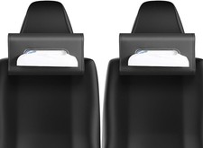 Large Car Tissue Holder Refill Easily Clamshell Opening, Black 2PC Tissue Box