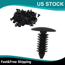 200Pcs Plastic Rivets Fasteners Dia Hole For Car Auto Bumper Fender