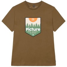 PICTURE CAHOON Men's S/S T-Shirt - Brown - Large - NWT