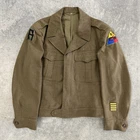 Vintage WWII US Army Eisenhower Jacket 40r  Wool Uniform Patch Military 40s 1945