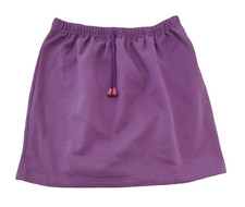Girl's Size 10 NWT Newton Trading French Fleece Skirt Navy Purple Embroidered