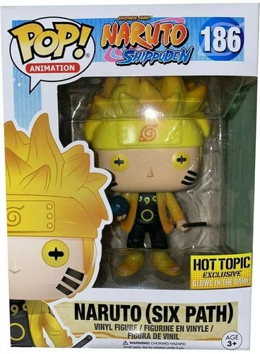 Funko Pop! Animation Naruto: Shippuden Naruto Six Path Hot Topic "Glows in the D