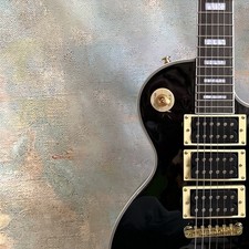 US Warehouse Custom Shop LP Black Frampton Phoenix Electric Guitar Gold Parts