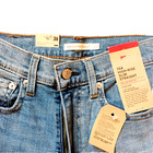 NWT 27 4 Tall Levi's 724 High Rise Slim Straight Distressed Denim Blue Jeans NEW — photo 3