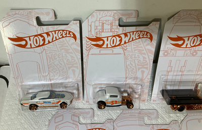 Hot Wheels 52nd Anniversary Pearl & Chrome Series Set Complete