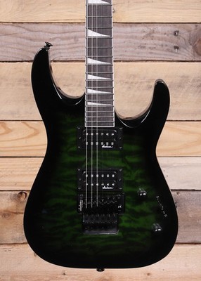 Jackson JS Series Dinky Arch Top JS32Q DKA Transparent Green Burst