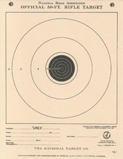 TQ-1/1 NRA Official 50 Foot Rifle Target ( 100 pack ) [ aka A-4 ] -- on Tagboard