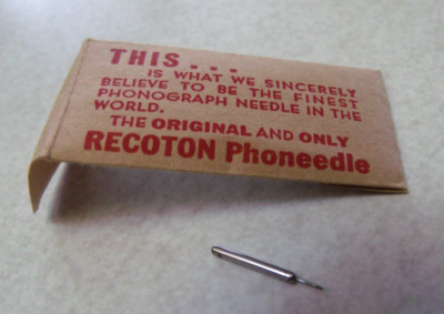 VINTAGE RECTON PHONEEDLE PHONOGRAPH RECORD PLAYER NEEDLE