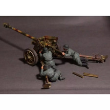 1/35 3pcs Resin Model Kit German Soldiers Artillery no gun WW2 Unpainted