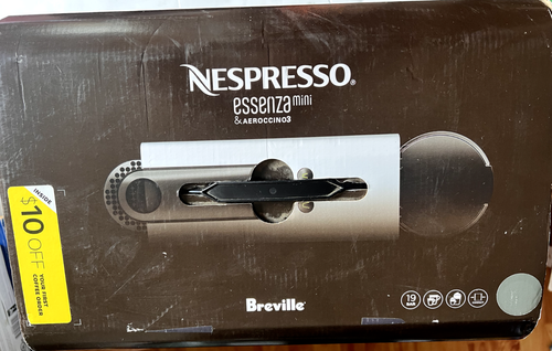 Nespresso Essenza Mini Espresso Machine by Breville with Aeroccino Milk Frother - Picture 2 of 10