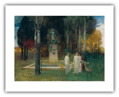 Eduard Veith : "Nymphs at the Well" (c.1905) — Giclee Fine Art Print - Picture 7 of 7