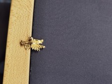 gold tone eagle pin made in usa