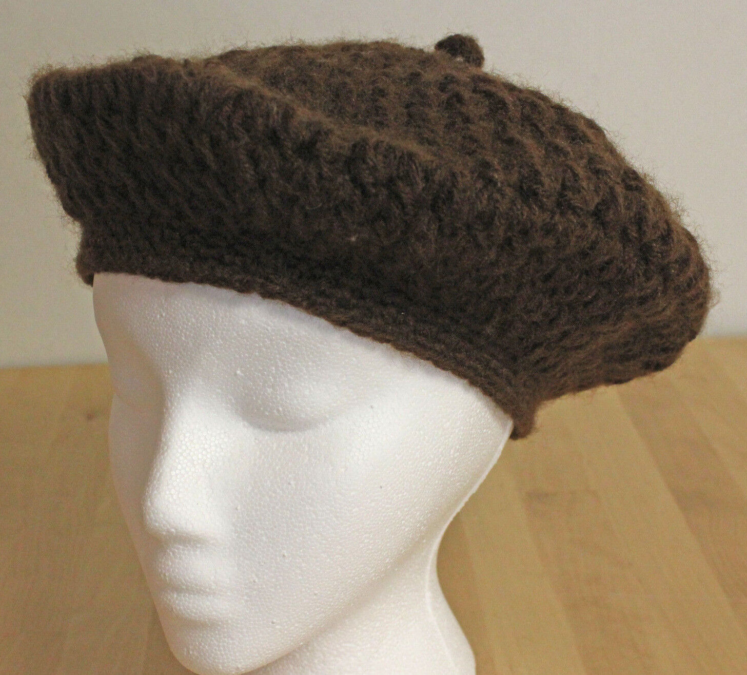 Classic Knitted Women's Beret Cap Hat Hippie Grun… - image 1