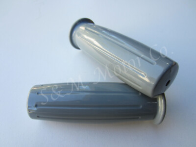 AMAL HANDLEBAR GRIP GREY TRIUMPH TIGER BONNEVILLE BSA NORTON AJS MATCHLESS