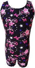 TALENT TALE GIRLS DANCE/ GYMNASTIC PRINTED TANK BIKETARD