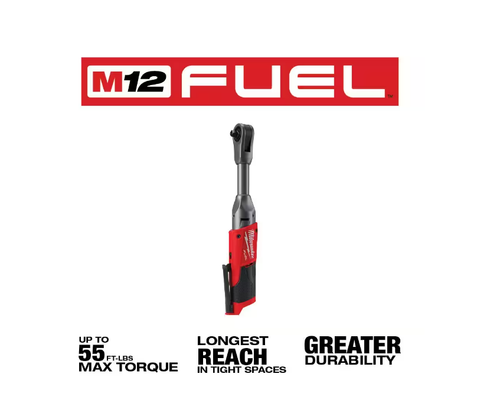 Milwaukee 3/8" Ratchet and Extended Reach Ratchet Combo Kit Cordless (Tool-Only) - Picture 4 of 5