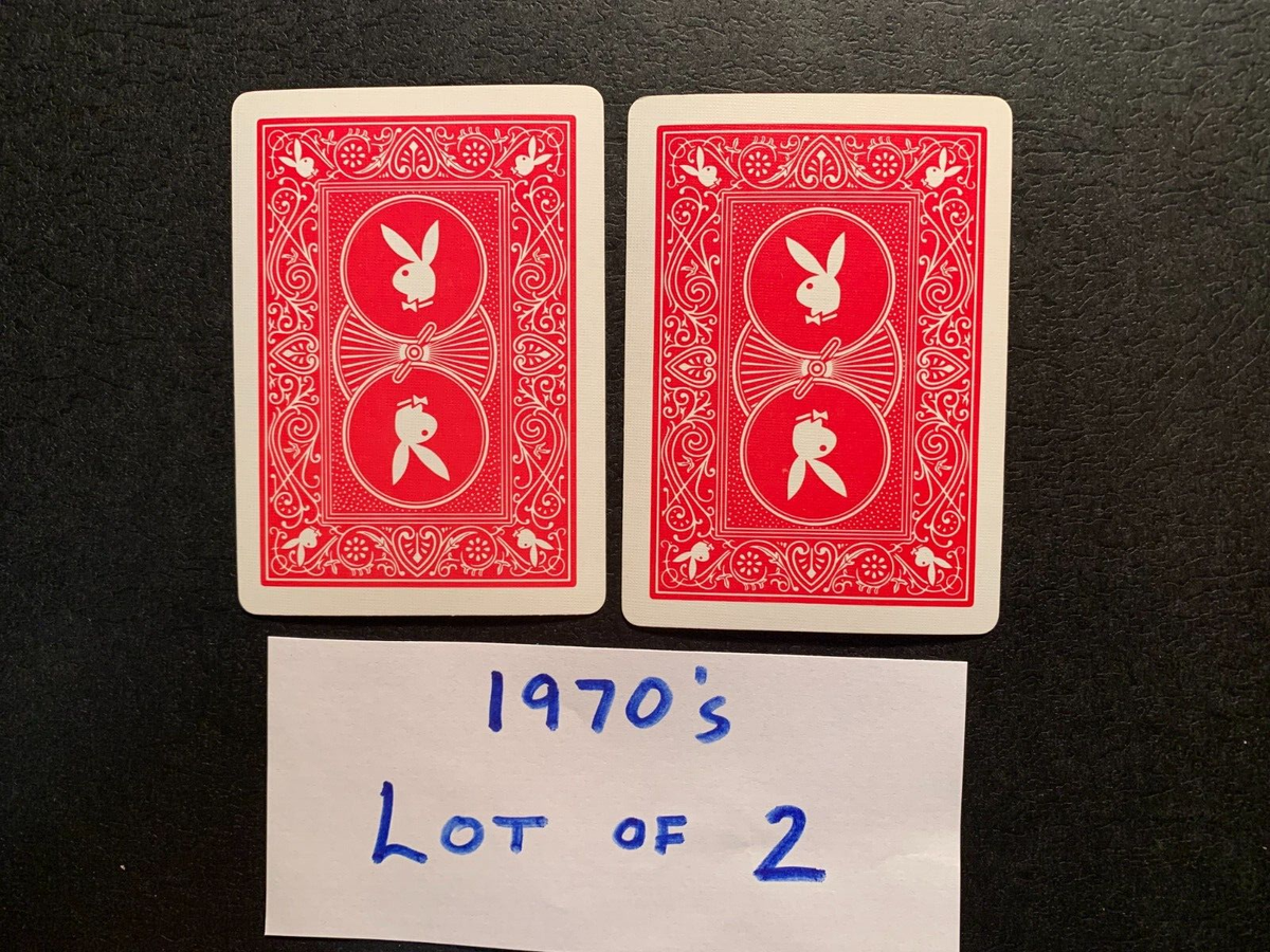 SWAP PLAYING CARDS Playboy Bunny VINTAGE 1970 's Lot of Two