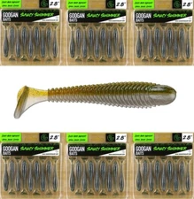 (6) Packs Of 9 Googan Saucy Swimmer 2.8" Swimbaits Magic Shad Brand New