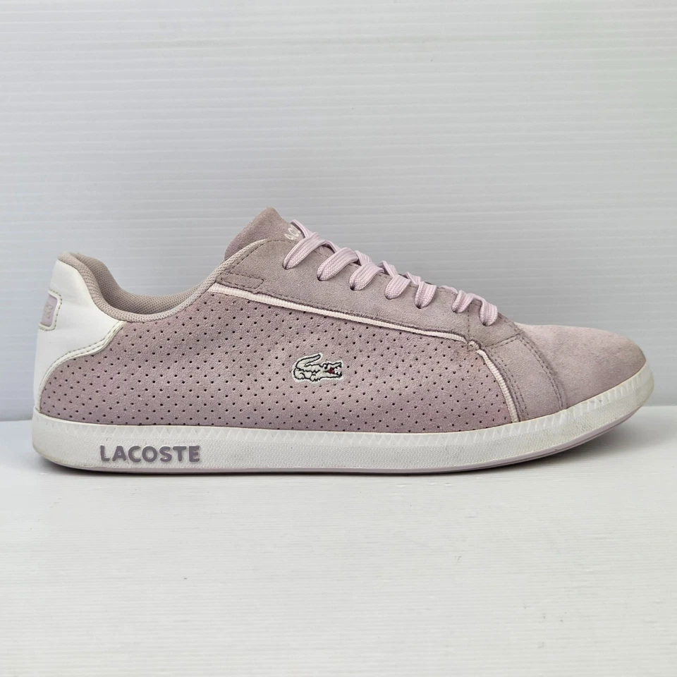Lacoste Womens Graduate 119 4 Suede Casual Lifestyle Shoes Sneakers Pink US 10 - Image 2 of 4
