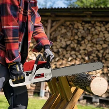 20 Inch 2 Stroke 52CC Gasoline Powered Chainsaw Wood Cutting Pruning Chain Saw