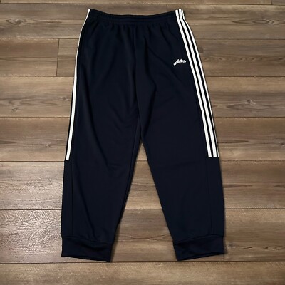 Adidas Sweat Pants Taper Soccer ClimaLite Cotton Blend Jogger W/Pockets  Mens XL