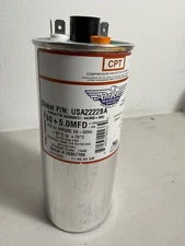 USA-MADE MOTOR RUN CAPACITOR, 80/5 MFD, 370/440 VAC