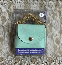 Claire's Mint Green Mini Purse Earbud Case Compatible w Apple AirPods Pro