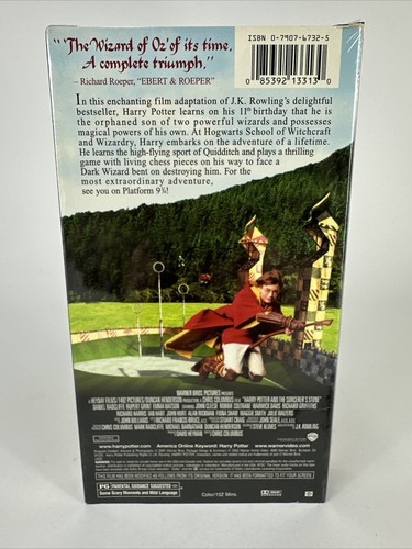 BRAND NEW Harry Potter & The Sorcerer's Stone (VHS; 2001) RARE Sealed Watermarks - Picture 2 of 3