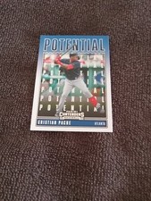 2020 Panini Contenders Potential Cristian Pache Atlanta Braves Baseball Card P-9