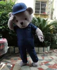 Teddy Bear Mascot Costume Cosplay Animal Fancy Dress Party Clothing Adults Suit