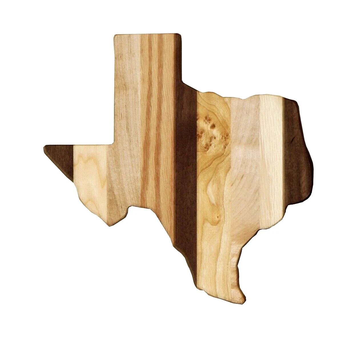 Texas Shape Kitchen Cutting Board Butcher Block Solid Wood Amish Built