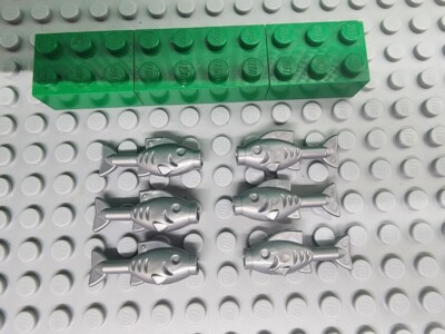 LEGO PARTS-NEW--#64648-FLAT SILVER-FISH x6 | eBay