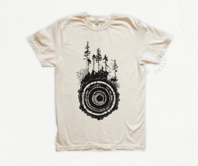FOREST AND WOOD RINGS | COMFORT COLORS  NATURE LOVER TEE