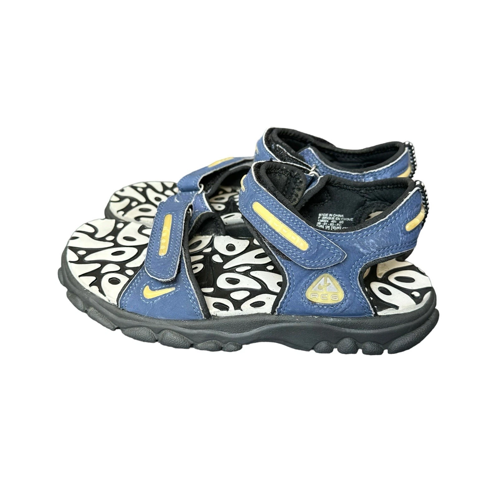 Sandali vintage Nike ACG donna 8 escursionismo outdoor 138024 401 blu nero grigio