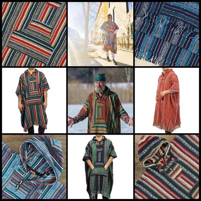 Short Hooded Gheri Ponchos - Handmade in Nepal | Wholesale