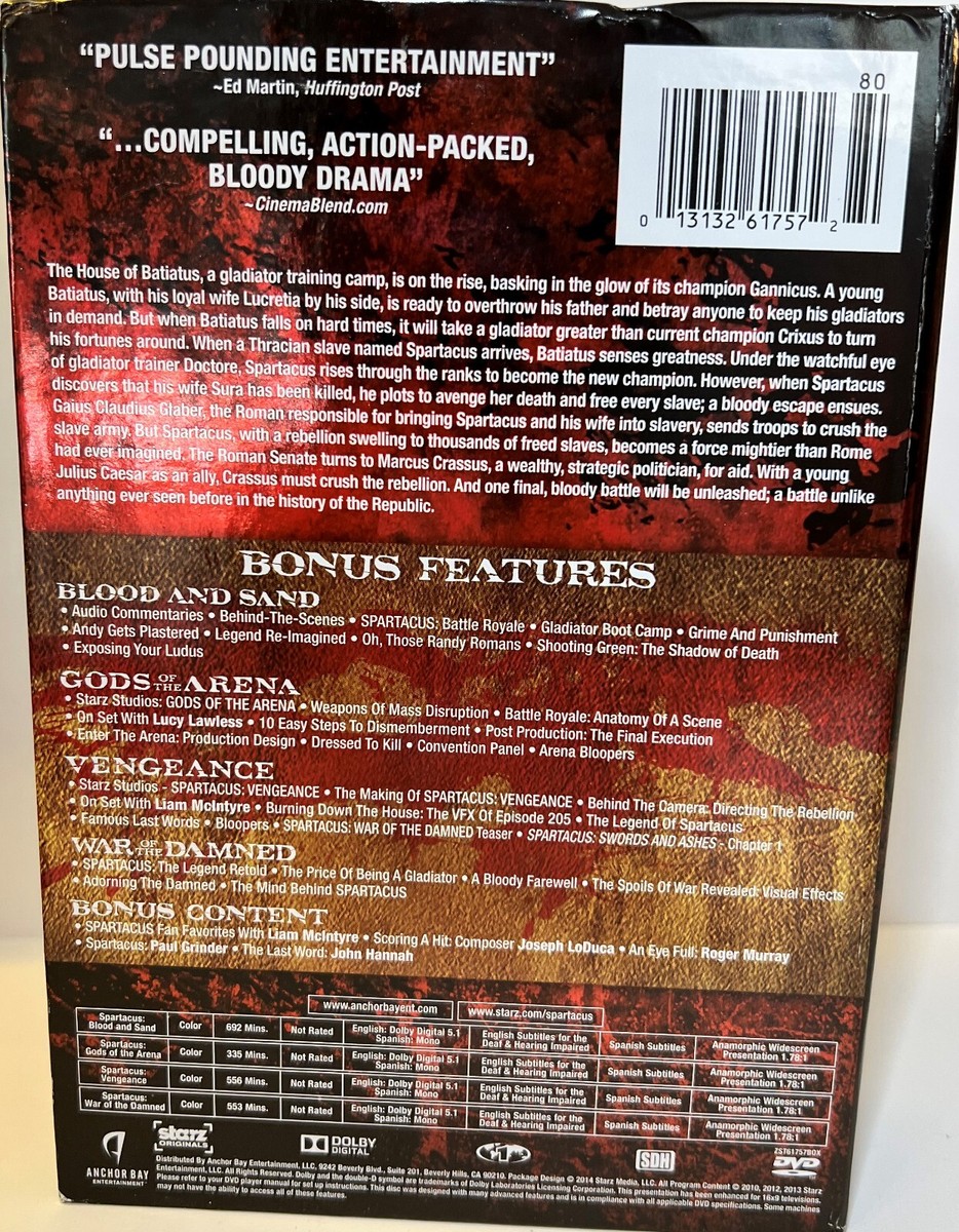 Spartacus: The Complete Collection [New DVD] Boxed Set DVD | eBay