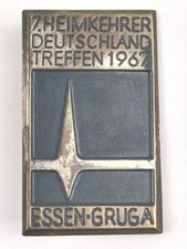 Deutschland nach 1945, Blechabzeichen " Heimkehrer Deutschlandtreffen 1967 Essen