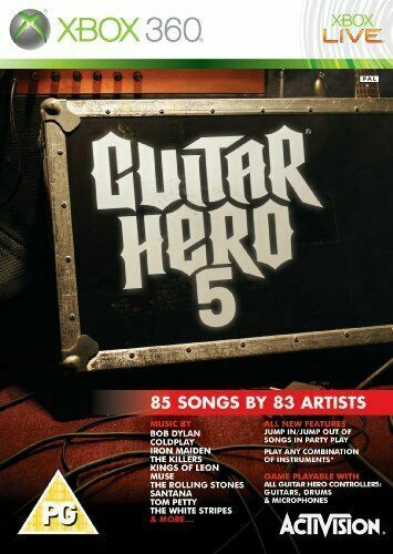 Guitar Hero 5 Xbox 360 PAL UK EXCELLENT Condition