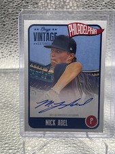 2020 Onyx Vintage On Card Mick Abel Blue Auto