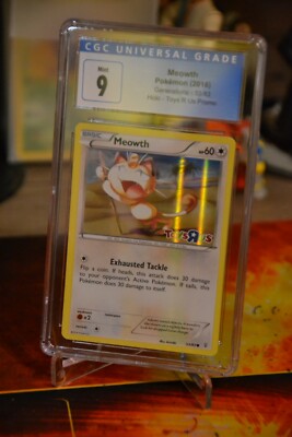 Pokemon TCG CGC 9 Meowth 53/83 2016 Toys R Us Promo Holo | eBay