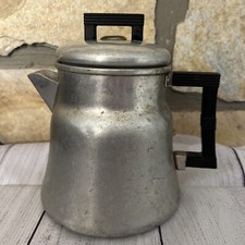 Wear-Ever #3008 Aluminum Stove Top/Camping Coffee Pot Made In USA Vintage