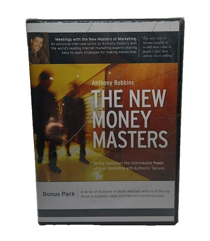 Anthony Robbins Bonus Pack -The New Money Masters 6 Webinars Top minds in Sales