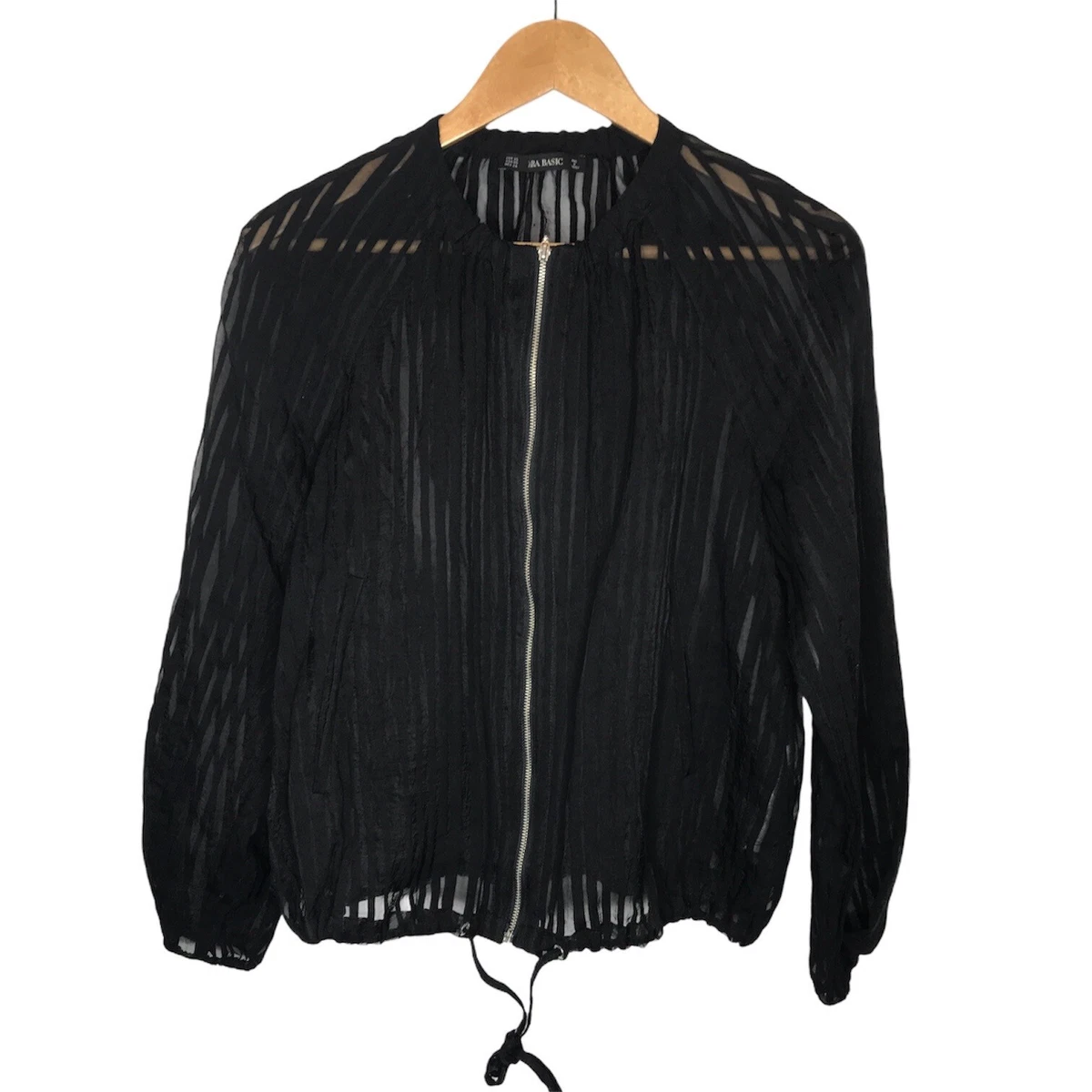 Transparent top jacket zara