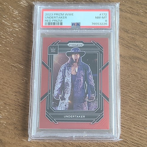 2023 WWE Prizm Undertaker Red Prizm #144/299  (PSA 8) POP = 4