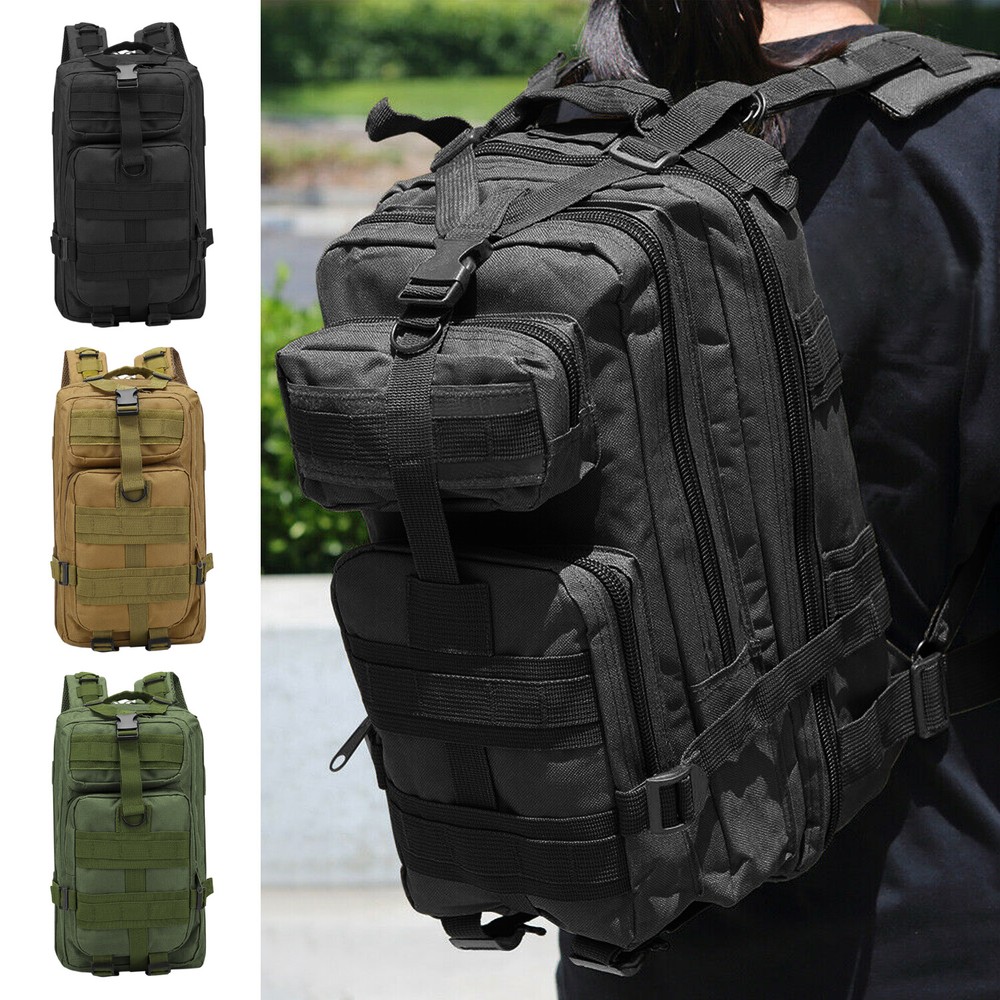 30L Outdoor Military Molle Tactical Backpack Rucksack Camping Hiking Travel Bag