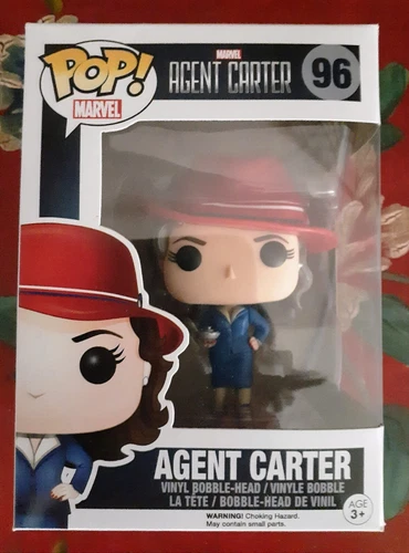 FUNKO POP MARVEL AGENT CARTER (Holding Nitramene Bomb) #96 + Box Protector