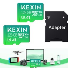 128GB Micro SD Card Class 10 U3 V30 Micro SDXC Memory Card with Adapter LOT